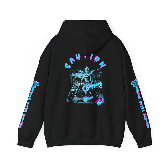 Slippery When Wet - Biker Hoodie