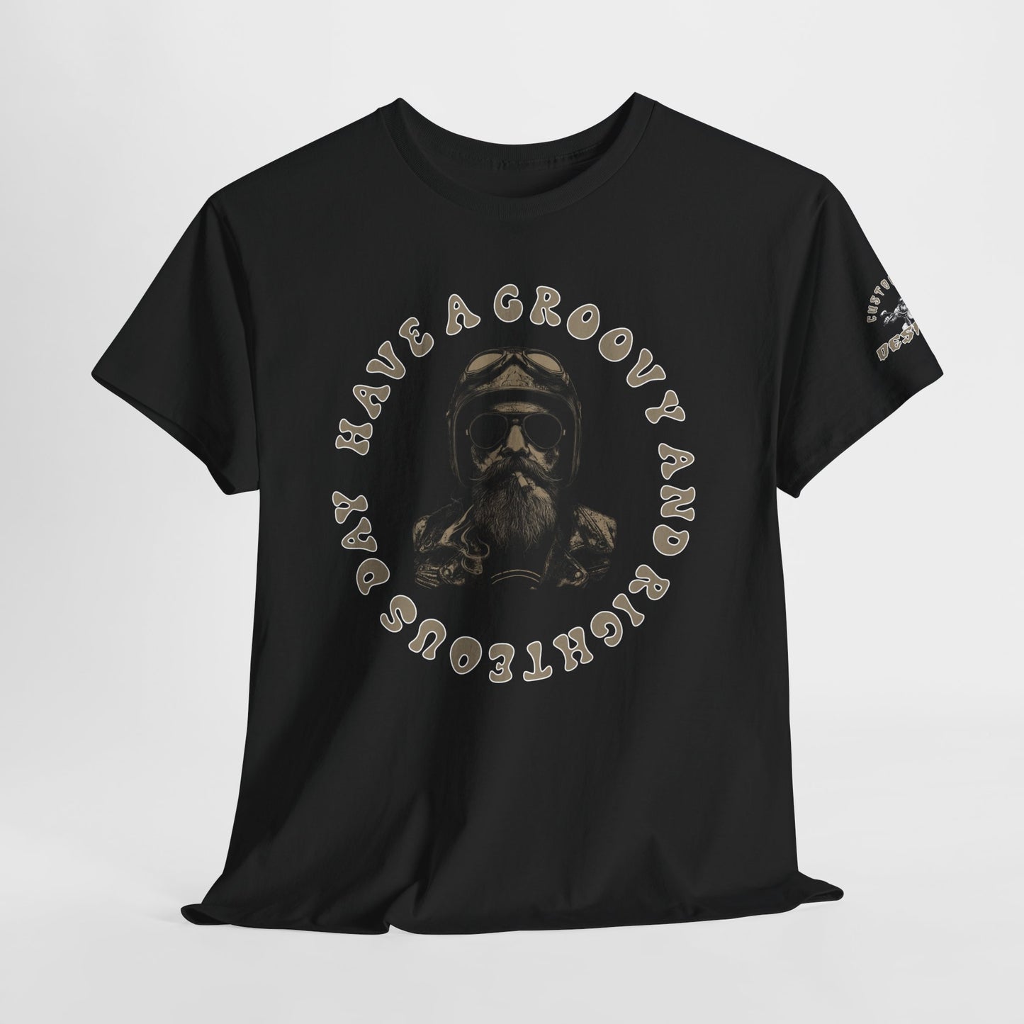 Groovy Biker T-Shirt Design