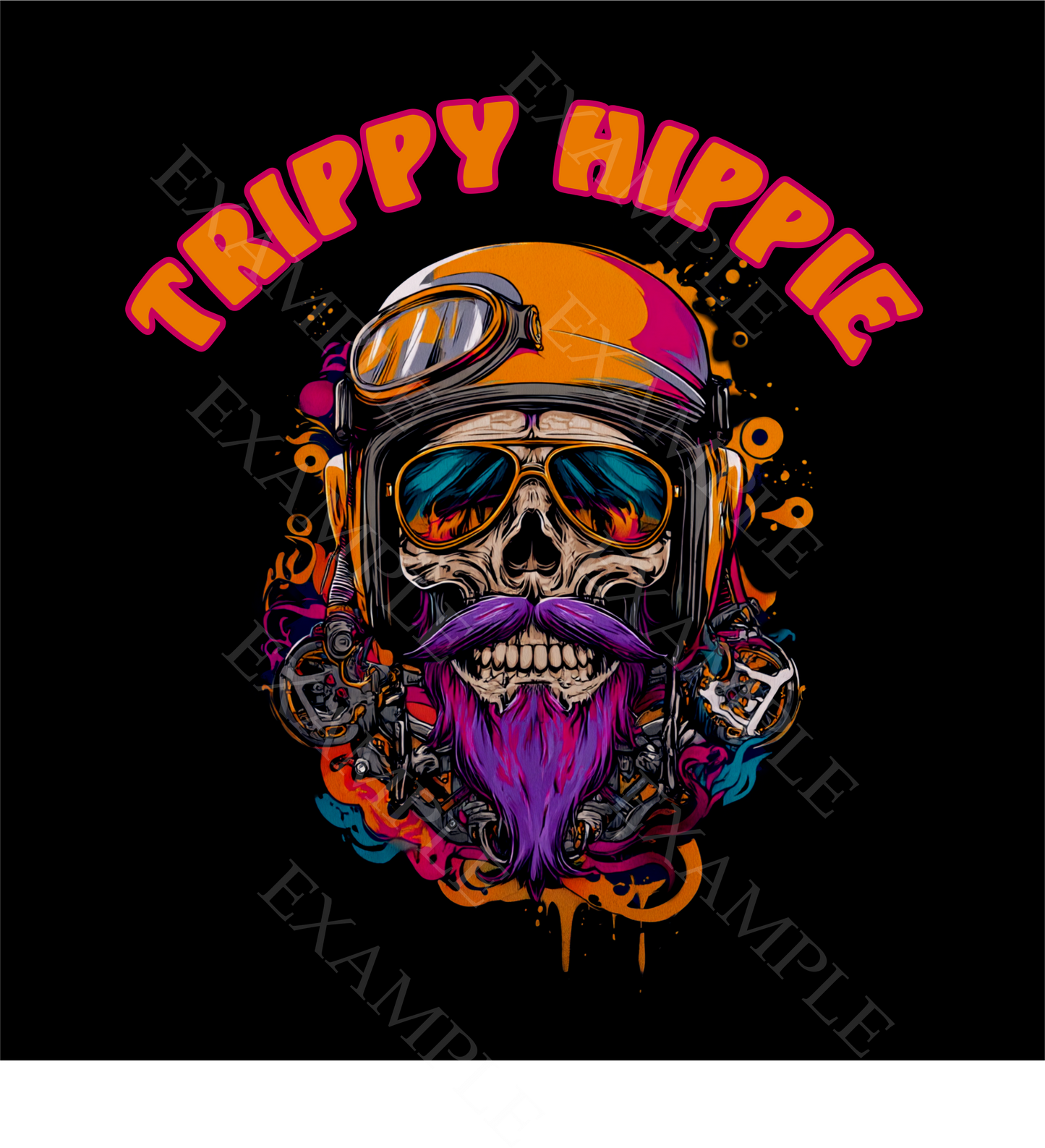 Trippy Hippie Biker T-Shirt