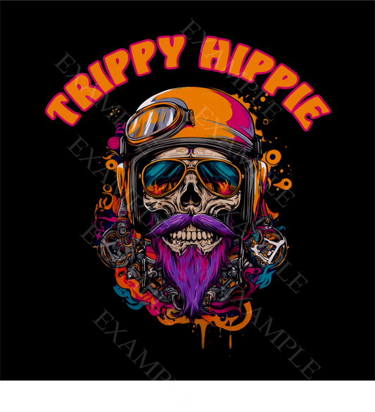 Trippy Hippie Biker T-Shirt